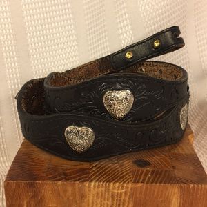 Texas leather hand trimmed made in USA GREAT belt